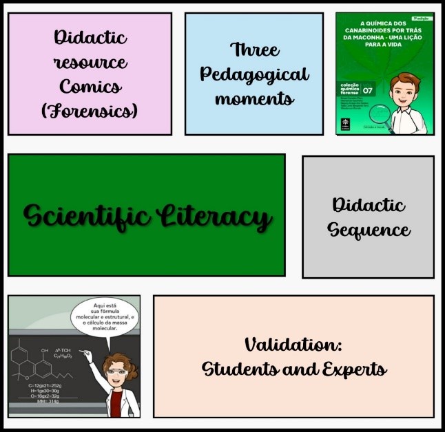 Scientific literacy by the combination of a didactic resource, its validation process, proposal, and application of the didactic sequence guided by the three pedagogical moments.