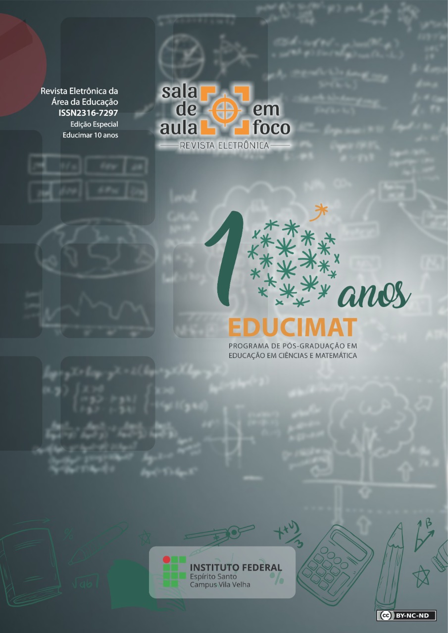 					Visualizar v. 11 n. 1 (2022): 10 Anos do Programa EDUCIMAT
				