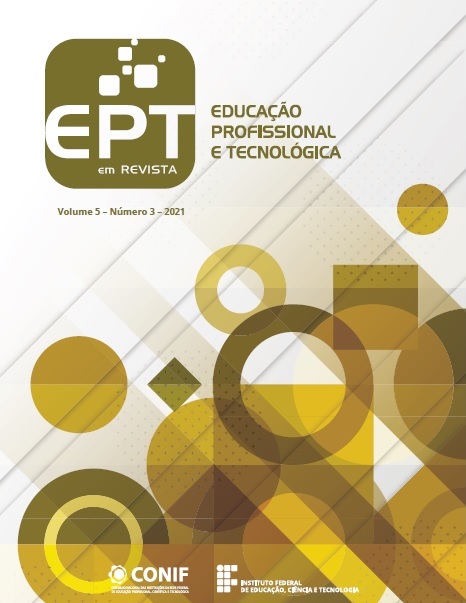 					Visualizar v. 5 n. 3 (2021): Educação Profissional e Tecnológica em Revista
				